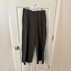 Hollister Women's Charcoal Wide Leg Sweat Pants Small Long
